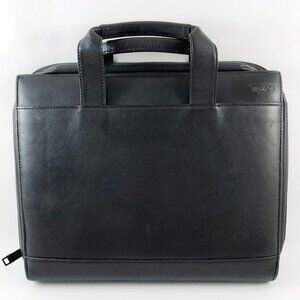 TUMI Black Leather Documents Case